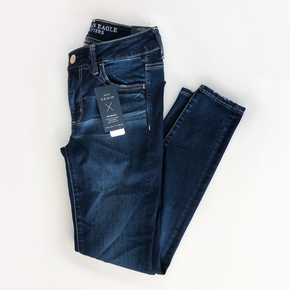 American Eagle Outfitters Low Rise Skinny Jeans- 4